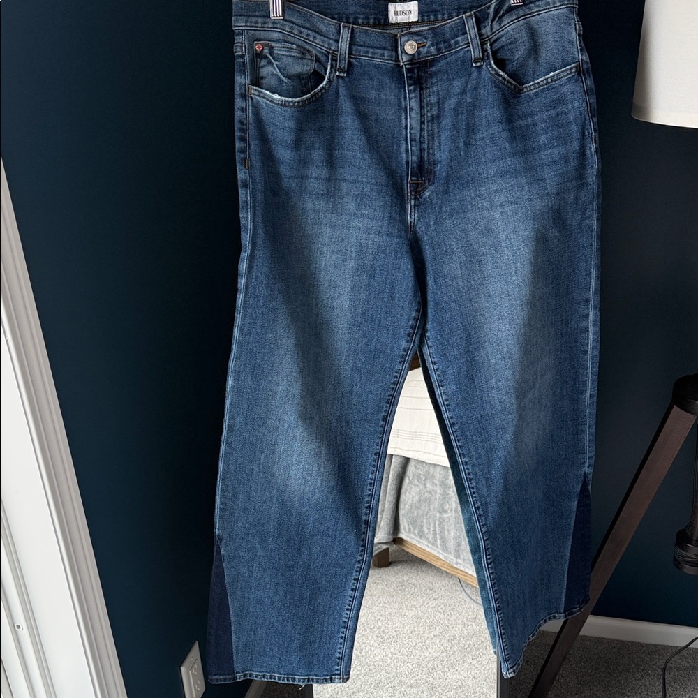 Hudson Jeans Rosalie wide-legged with contrast  Denim